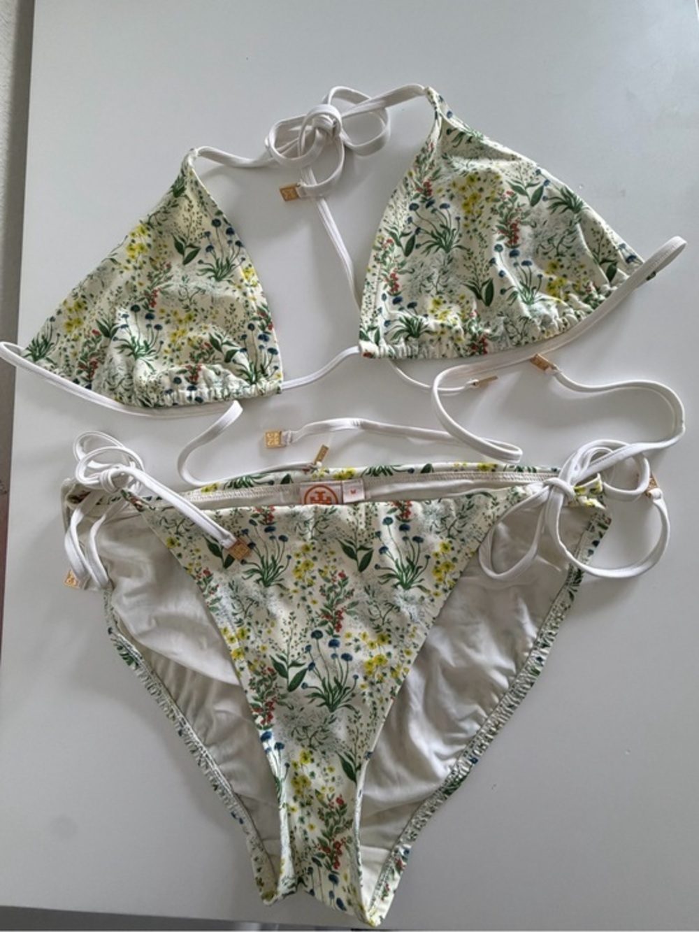 Tory Burch Lyonnaise Floral String Bikini SET Medium